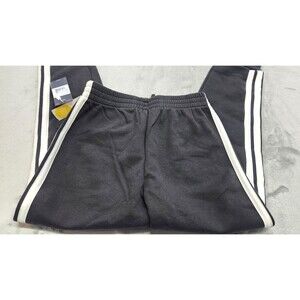 Adidas Kids Size Medium Black Bold 3S Heather Fleece Jogger Sweatpants NWT